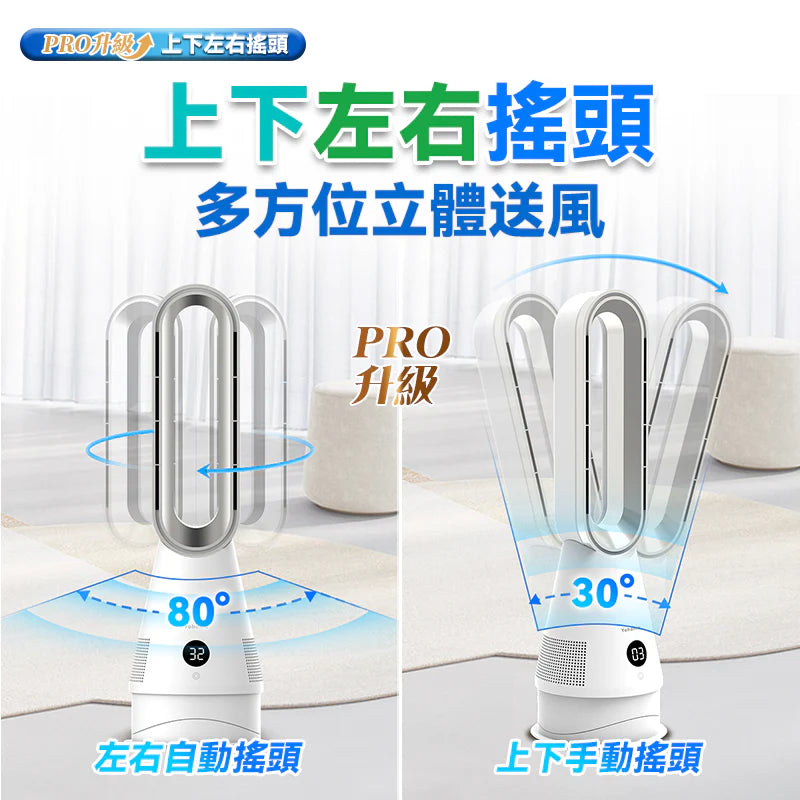 Yohome - 家の逸 YH-011 負離子空氣淨化靜音冷暖無葉風扇 PRO【香港行貨|1年保養】