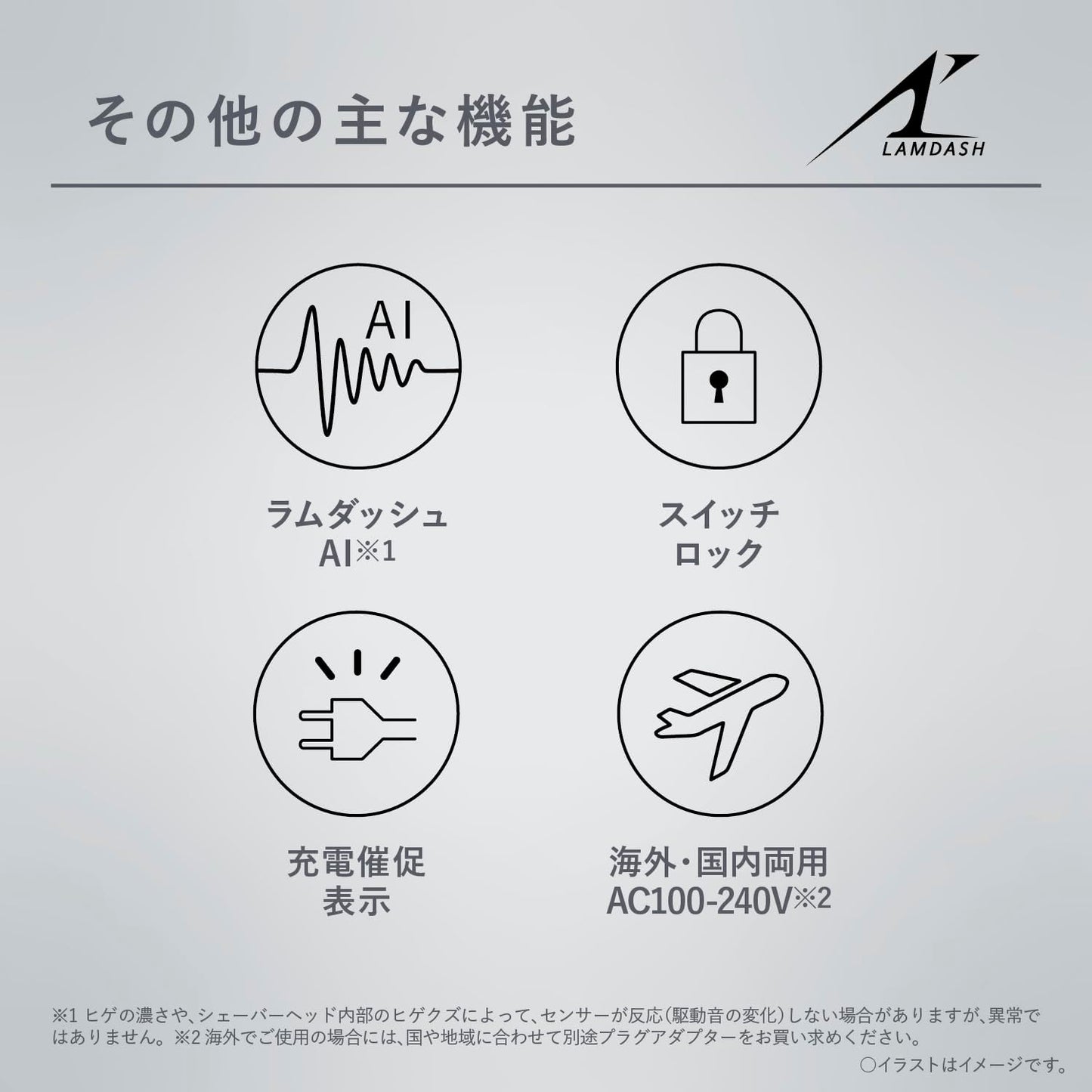 Panasonic - ES-L320D LAMDASH 三刀頭電動鬚刨 (啡色) Electric Shaver【平行進口】