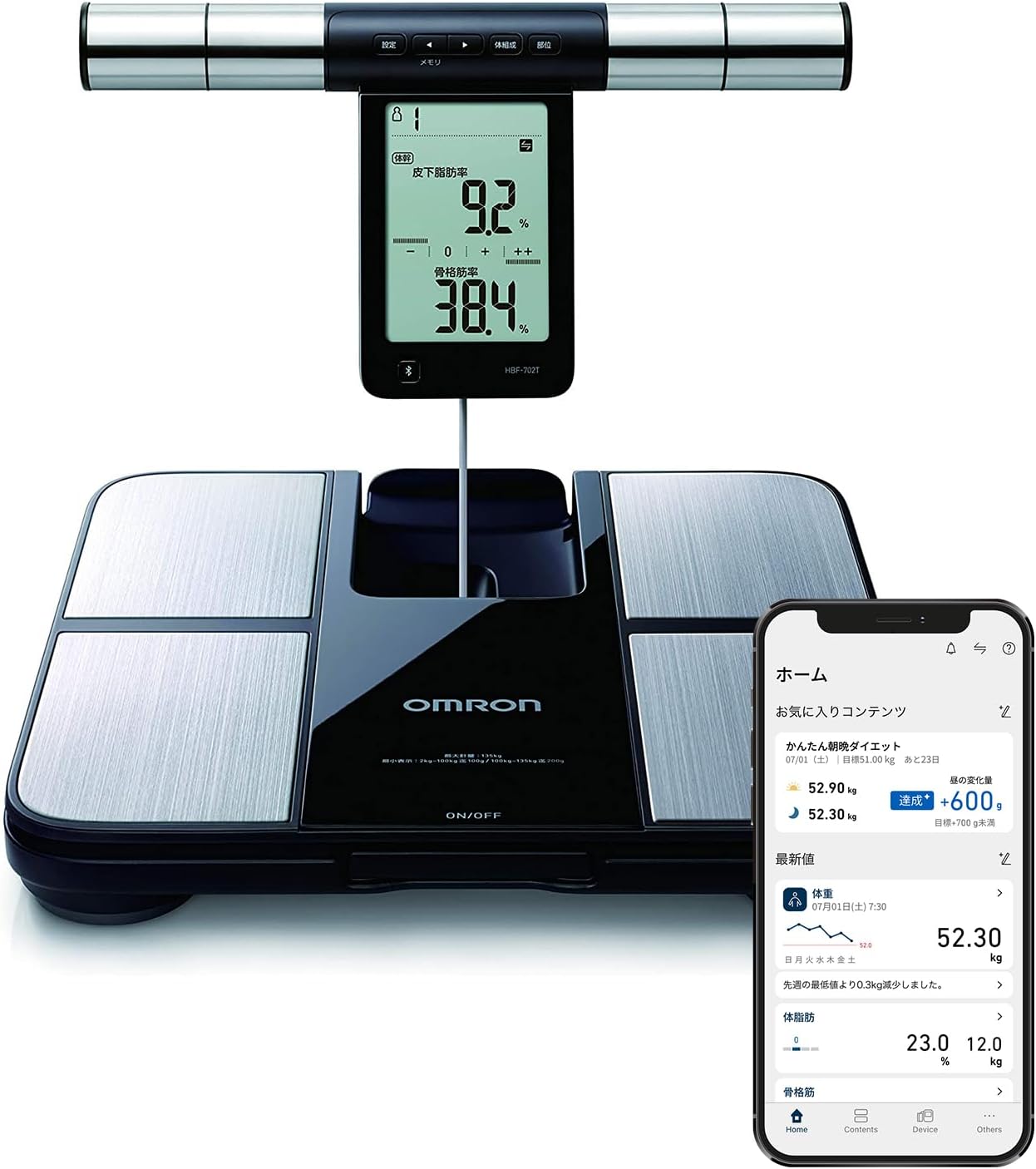 Omron - 歐姆龍 KRD-703T 藍芽體重體脂磅 日本版 Body Composition Meter【平行進口】