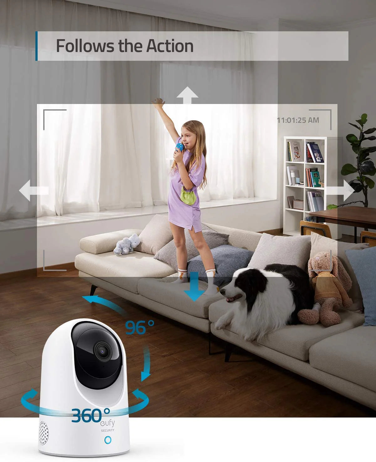 Anker - Eufy Indoor Cam 2K Pan & Tilt 智能室內攝影機【香港行貨|1年保養】