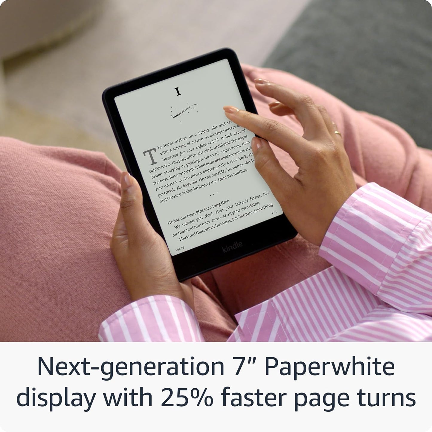 Kindle - Paperwhite 2024 12th Generation Wi-Fi電子書閱讀器 電子書 (黑色, 16GB, 含廣告版)【平行進口】