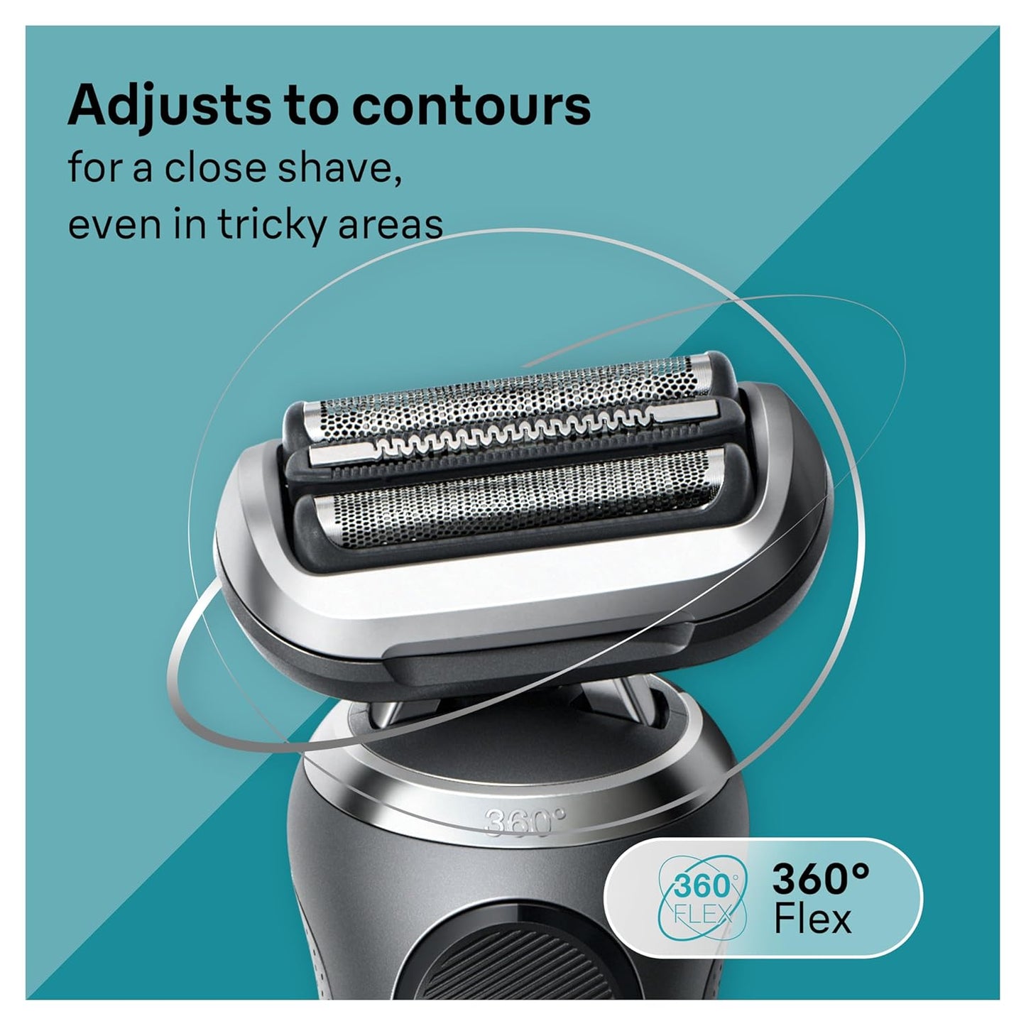 Braun - 百靈 7177cc Series 7 乾濕兩用男士電動鬚刨 連清洗座 360° Flex Electric Shaver【平行進口】