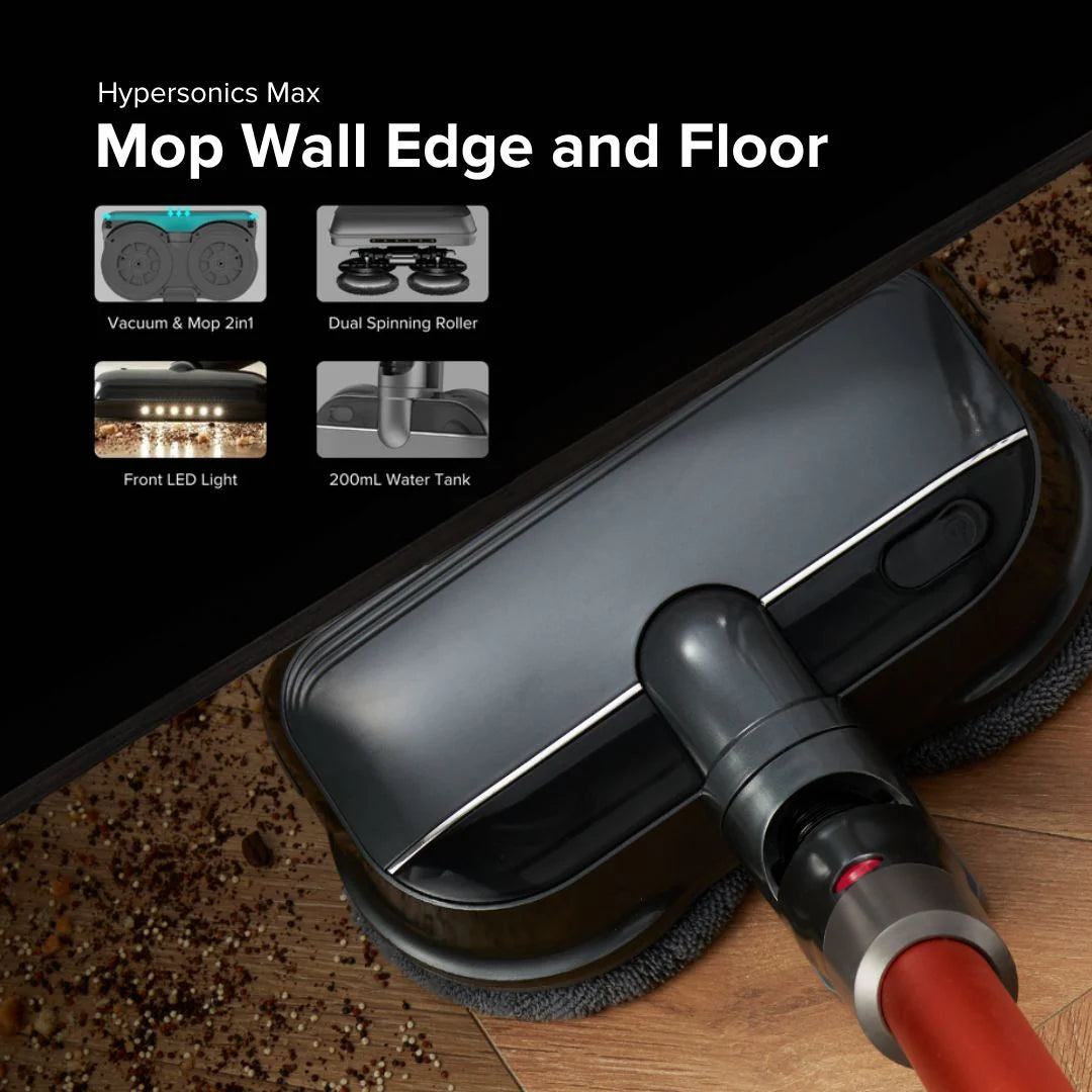 Airbot - Hypersonics MAX Detect 拖地吸塵二合一 強力無線拖地吸塵機 33000Pa吸力 Cordless Vacuum【香港行貨】