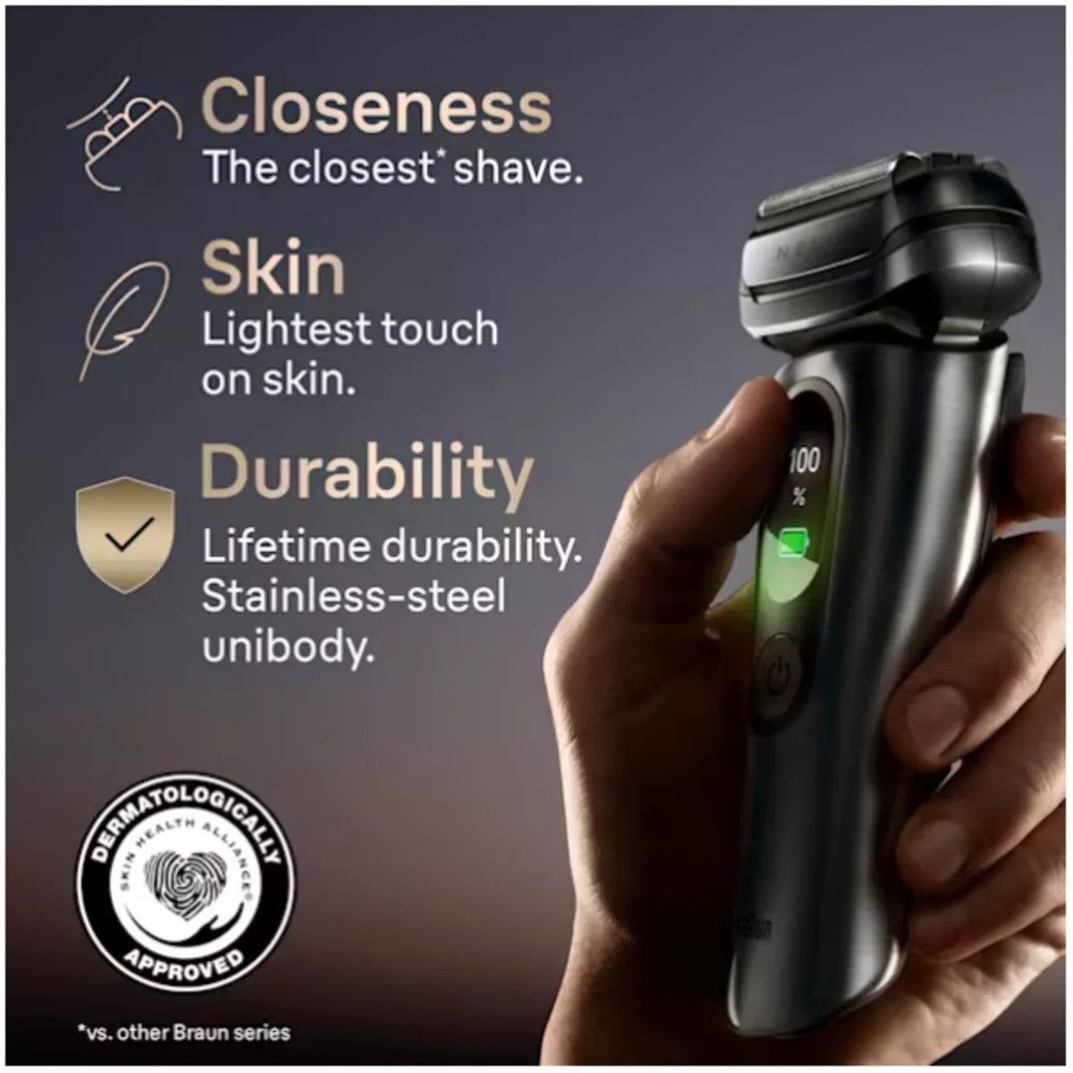 Braun - 百靈 NEVO 11000c 旗艦級乾濕兩用電動鬚刨 剃鬚刀 (附自動清洗座) Electric Shaver【香港行貨】