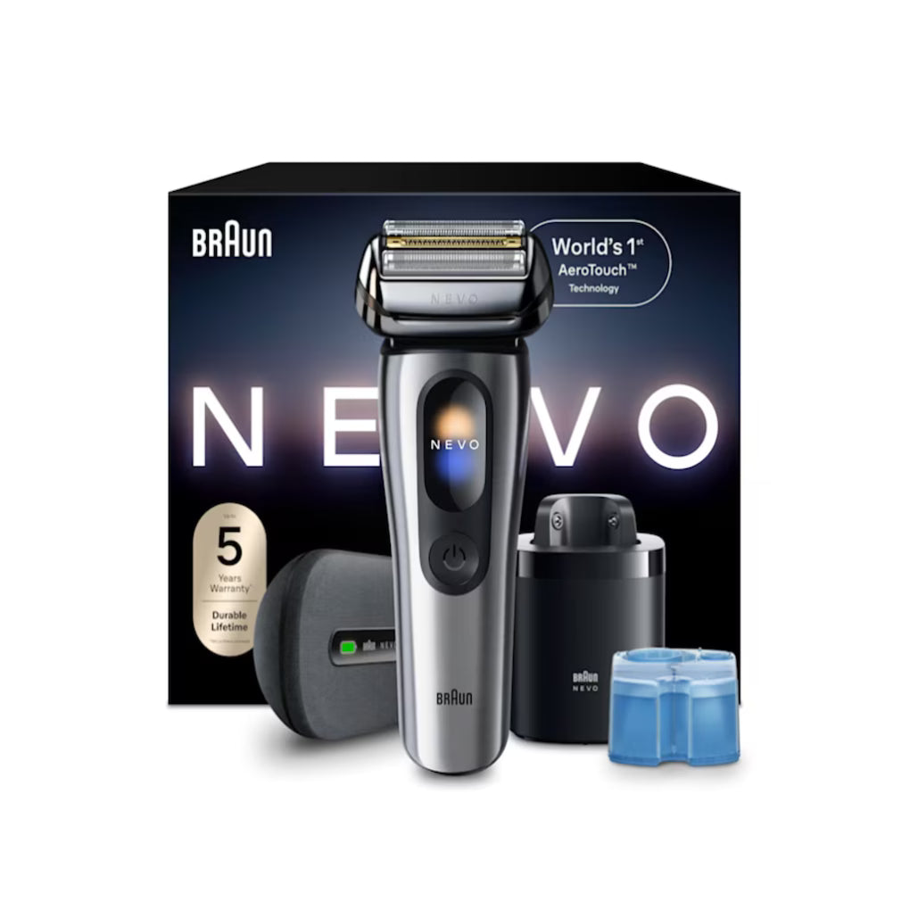 Braun - 百靈 NEVO 17000c (Series 9 PRO+ 繼任機型) 旗艦級乾濕兩用電動鬚刨 剃鬚刀 (附自動清洗座) Electric Shaver【香港行貨】