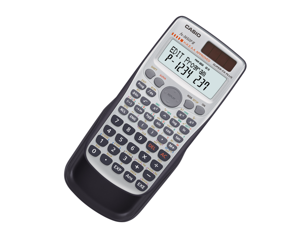 Casio - FX-3650PII 可編程計算器 考試用考數機 (HKEAA 香港考試及評核局認可)【香港行貨】