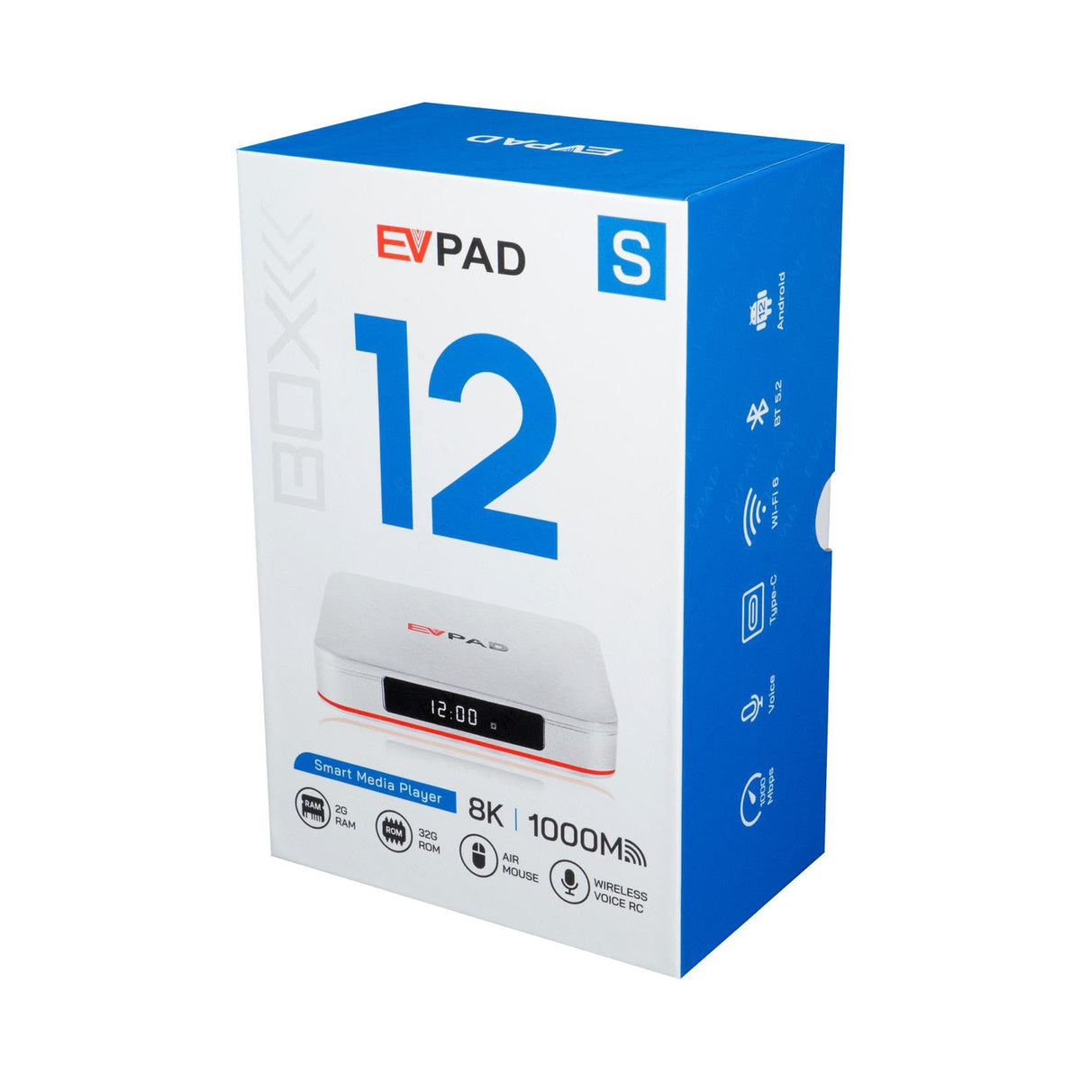 EVPAD - 易電視 EVPAD 12S 網絡機頂盒 電視盒子 Smart Media Player (2GB+32GB)【香港行貨】