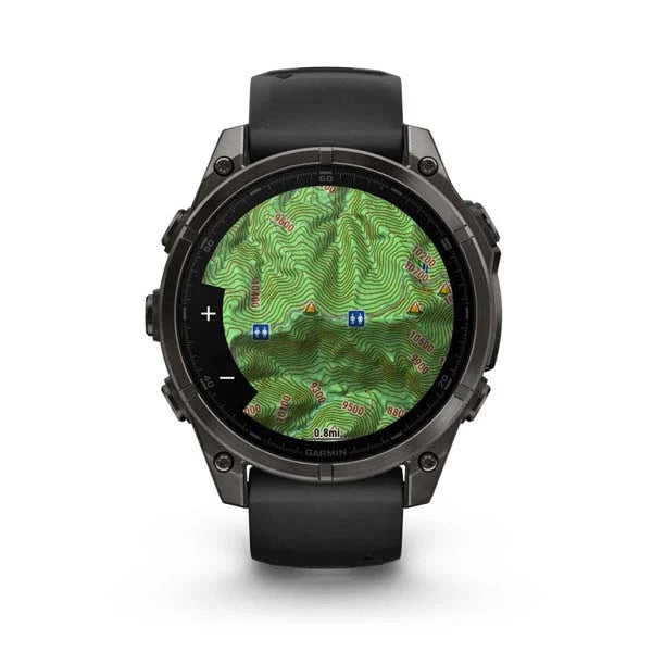 Garmin - fenix 8 47mm AMOLED全方位戶外進階GPS智慧腕錶 石墨灰 DLC鈦錶圈 (獵影黑)【香港行貨|1年保養】