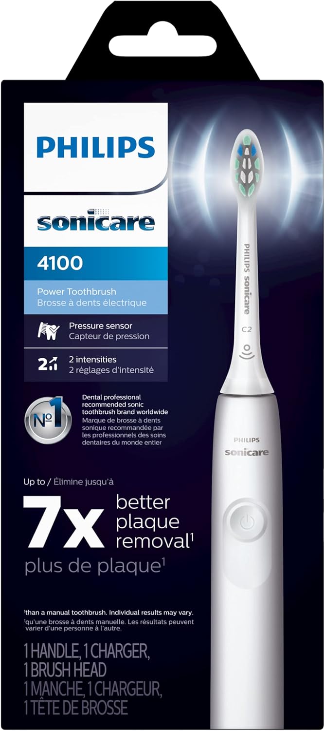 Philips - HX3681 Sonicare 充電式聲波震動牙刷 4100系列 Electric Toothbrush - 白色【平行進口】