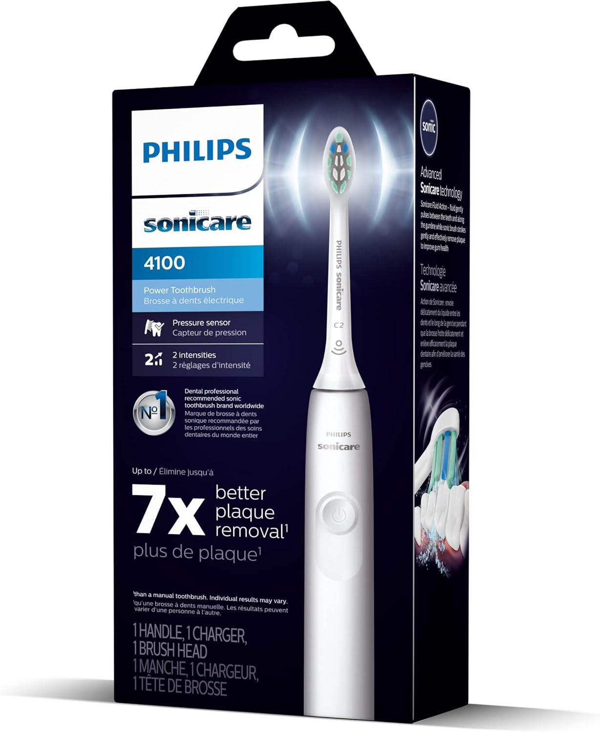 Philips - HX3681 Sonicare 充電式聲波震動牙刷 4100系列 Electric Toothbrush - 白色【平行進口】