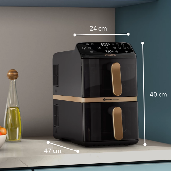 Philips - 飛利浦 NA462 4000系列 雙層可透視空氣炸鍋 (10L) Airfryer【香港行貨|2年保養】