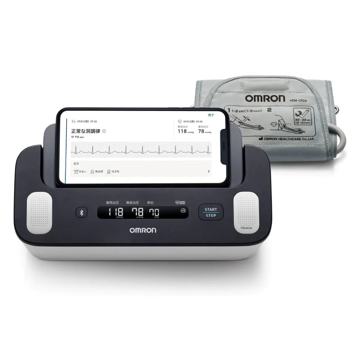 Omron - 歐姆龍 HCR-7800T 上臂式藍牙心電血壓計 (兼有心電圖儀) Blood Pressure Monitor【香港行貨】