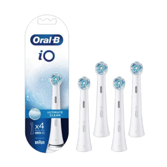 Oral-B - iO Ultimate Clean 深層清潔 iO牙刷替換刷頭 (原裝刷頭, 4支裝) Electric Toothbrush Replacement Brush Heads