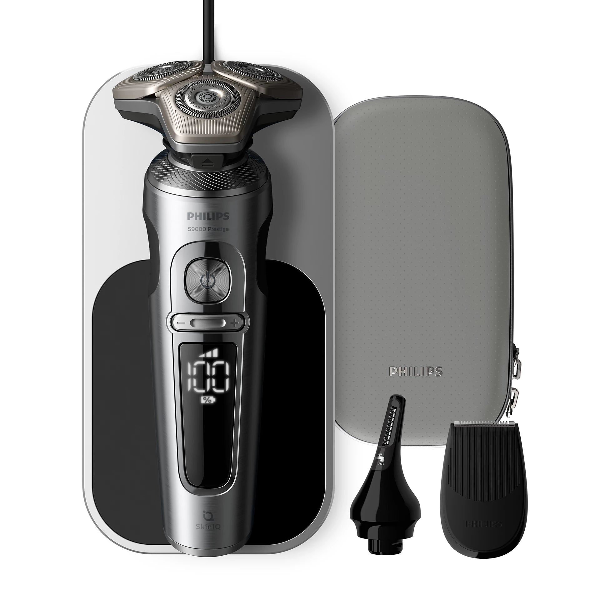 Philips - 飛利浦 SP9885/36 Series 9000 Prestige 配備 SkinIQ 智能感溫調控技術 乾濕兩用電動刮鬍刀 電鬚刨 Electric Shaver【平行進口】
