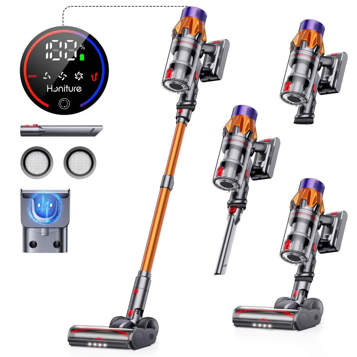 Honiture - X7 無線吸塵機 45000pa強吸力家用吸塵機 Cordless Vacuum【香港行貨|3年保養】