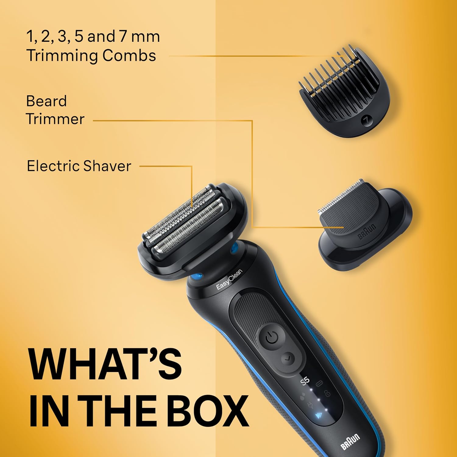 Braun - 百靈 5120s Series 5 乾濕兩用電鬚刨 電動刮鬍刀 附鬍鬚修剪器和配件 Electric Shaver【平行進口】