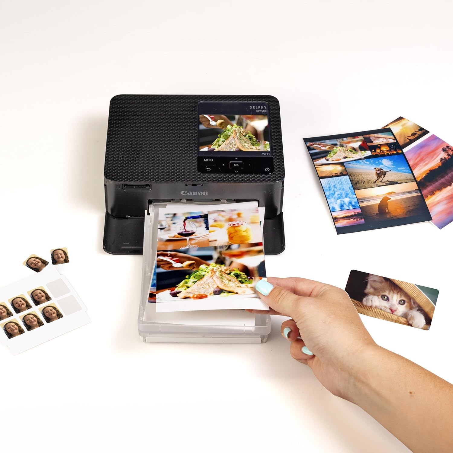 Canon - SELPHY CP1500 相片打印機 (黑色) Wireless Photo Printer【平行進口】