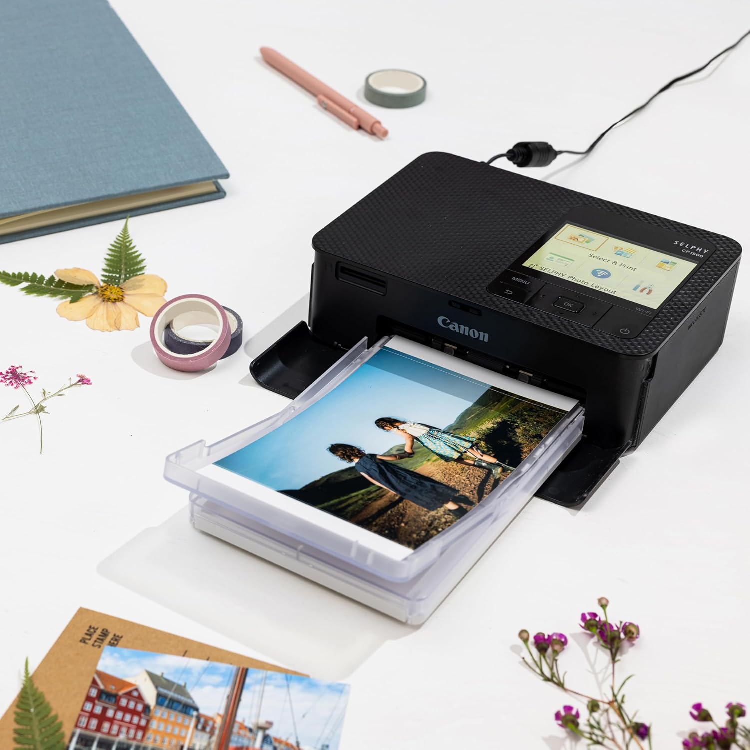 Canon - SELPHY CP1500 相片打印機 (黑色) Wireless Photo Printer【平行進口】