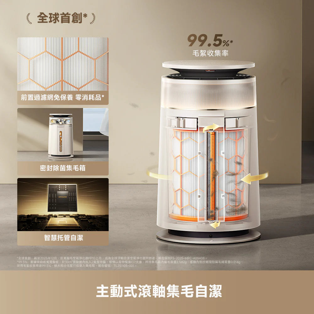 DREAME - 追覓 FP10 主動集毛寵物空氣清新機 貓狗吸毛空清機 Pet Air Purifier【香港行貨|1年保養】