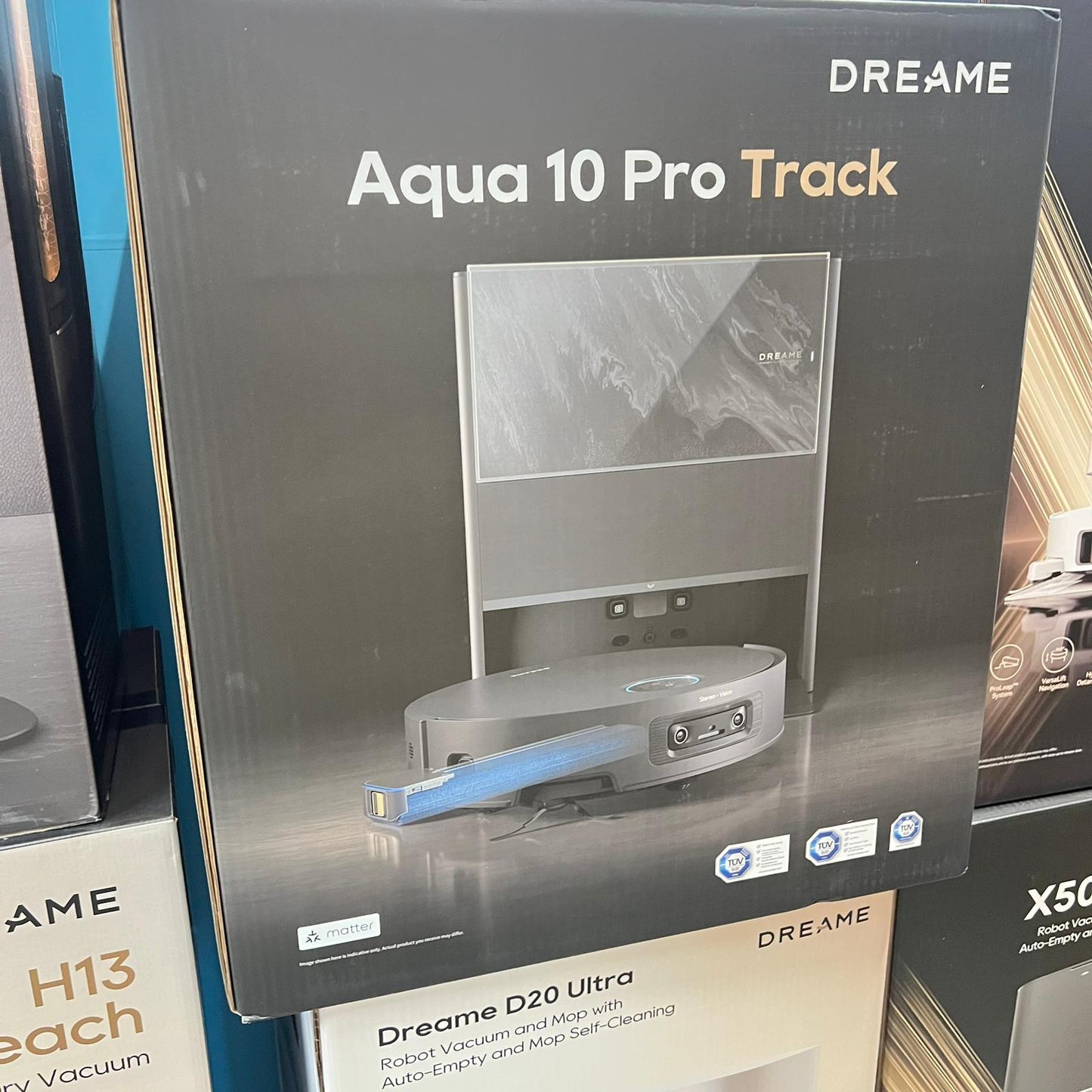 DREAME - 追覓 Aqua 10 Pro Track 履帶熱活水旗艦掃地機 25,000PA超強吸力 掃地機械人 Robot Vacuum【香港行貨|1年保養】