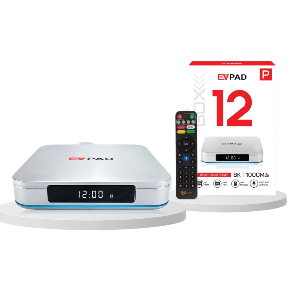 EVPAD - 易電視 EVPAD 12P 第12代 旗艦網絡機頂盒 電視盒子 Smart Media Player (4+64GB)【香港行貨】