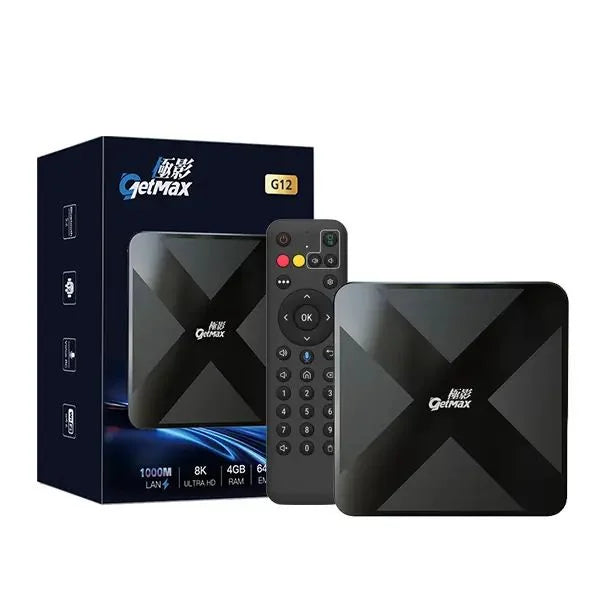 GetMax 極影- G12 頂配旗艦電視盒網絡盒子/網上機頂盒多媒體播放機(4+