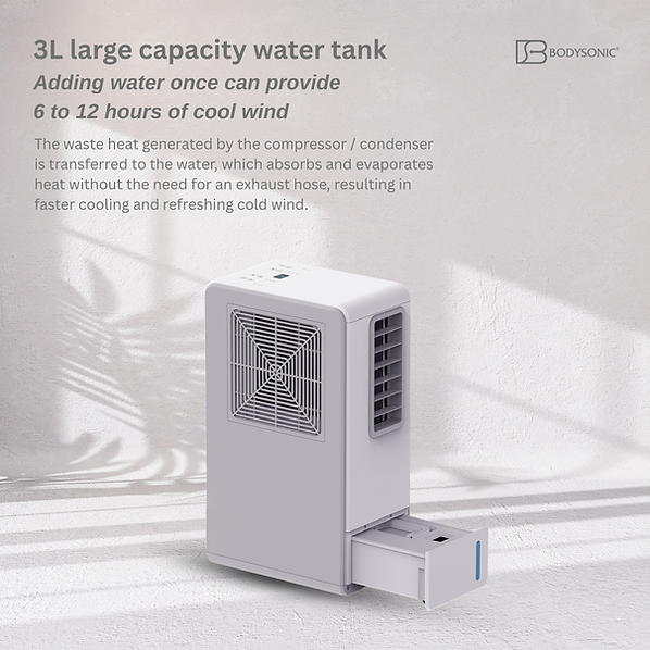 Bodysonic 先力 - E-Air Con(s) 無排風管移動冷氣機 (IMC水觸媒版) Portable Air Conditioner【香港行貨】