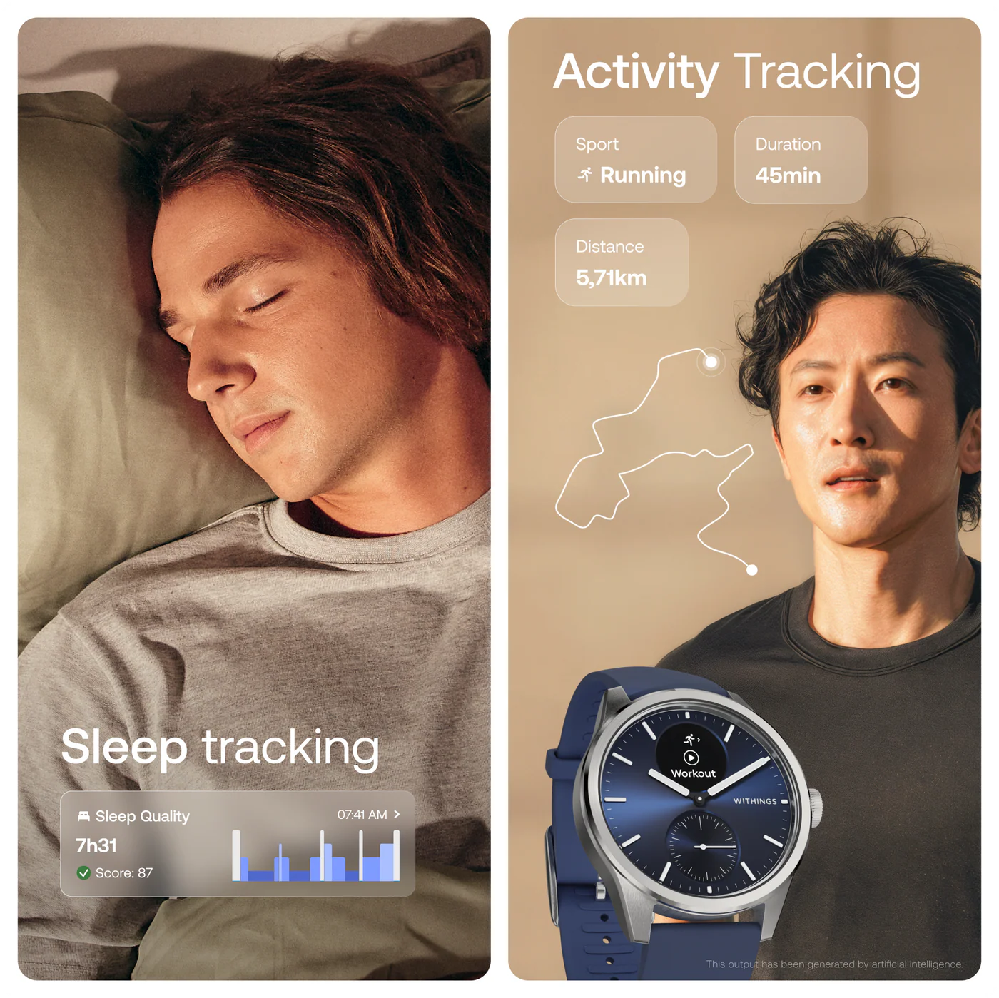 Withings - ScanWatch 2 42mm 指針式智能手錶【香港行貨｜1年保養】