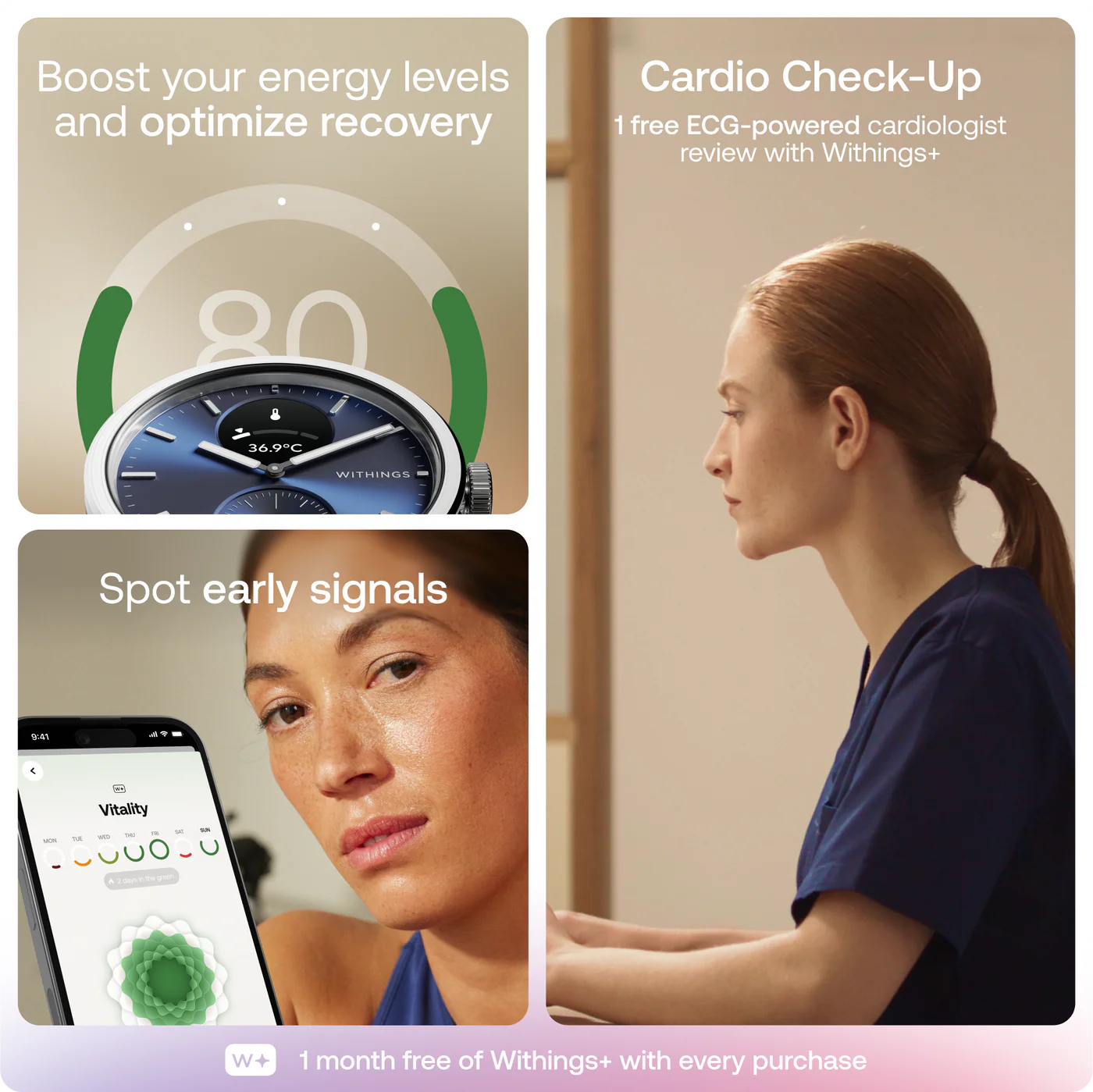 Withings - ScanWatch 2 42mm 指針式智能手錶【香港行貨｜1年保養】