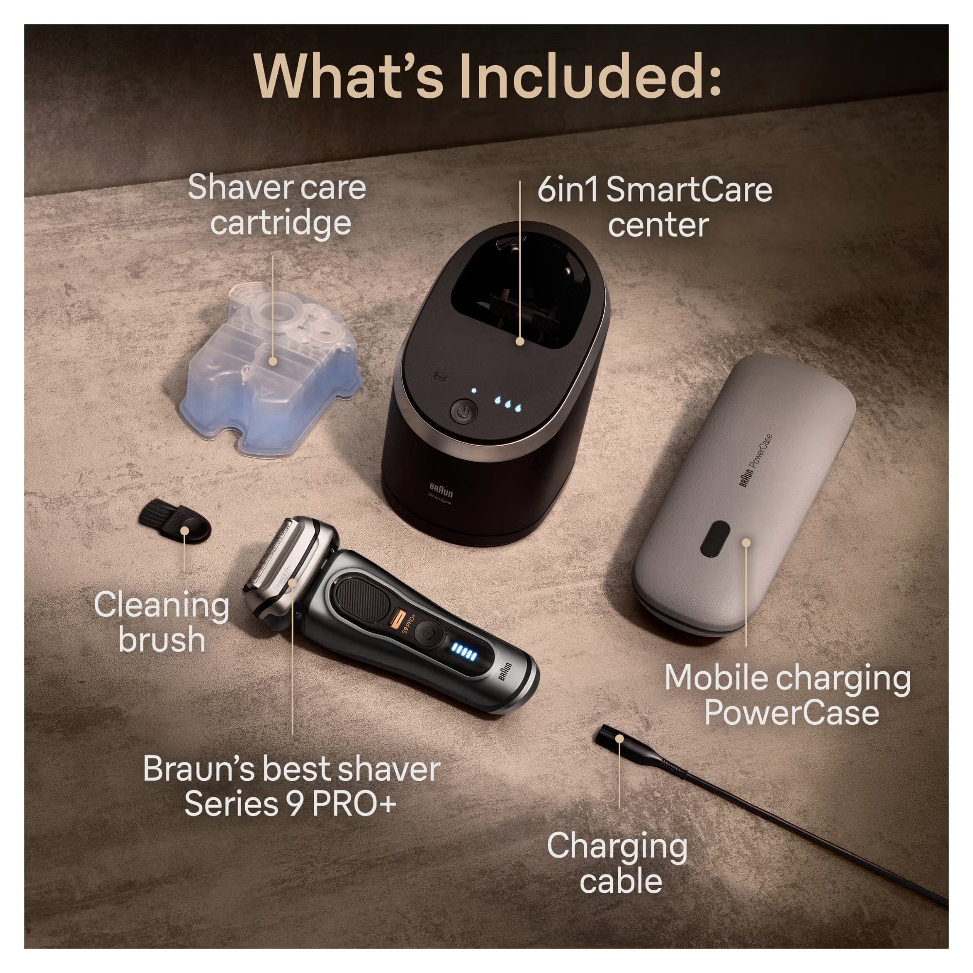 Braun - 百靈 9575CC Series 9 Pro+ 乾濕兩用電動鬚刨 連清洗座及充電盒 Electric Shaver【平行進口】