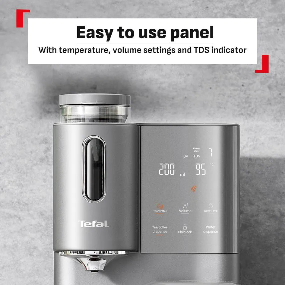 Tefal特福 - BR653B RO座檯式冷熱茶咖純淨水機 RO Water Purifier【香港行貨】