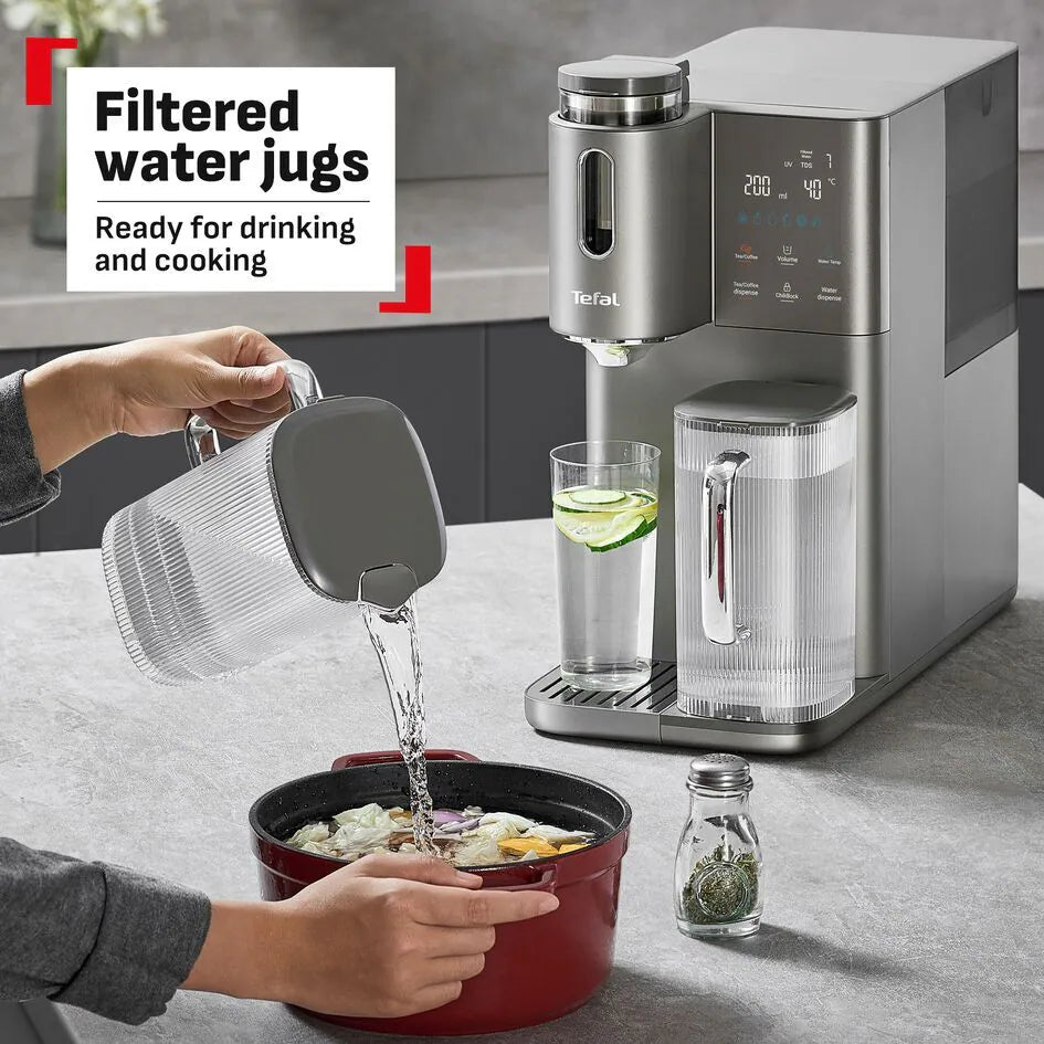 Tefal特福 - BR653B RO座檯式冷熱茶咖純淨水機 RO Water Purifier【香港行貨】