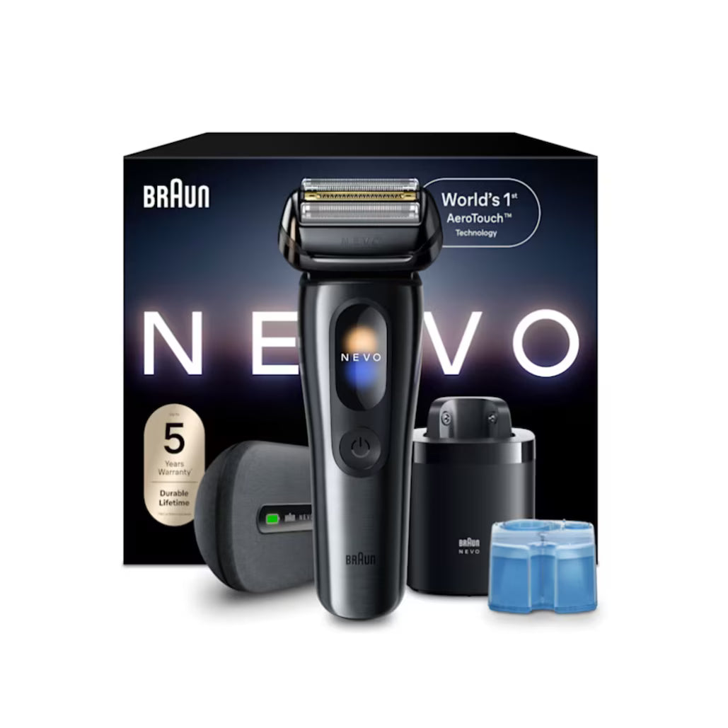 Braun - 百靈 NEVO 17000c (Series 9 PRO+ 繼任機型) 旗艦級乾濕兩用電動鬚刨 剃鬚刀 (附自動清洗座) Electric Shaver【香港行貨】