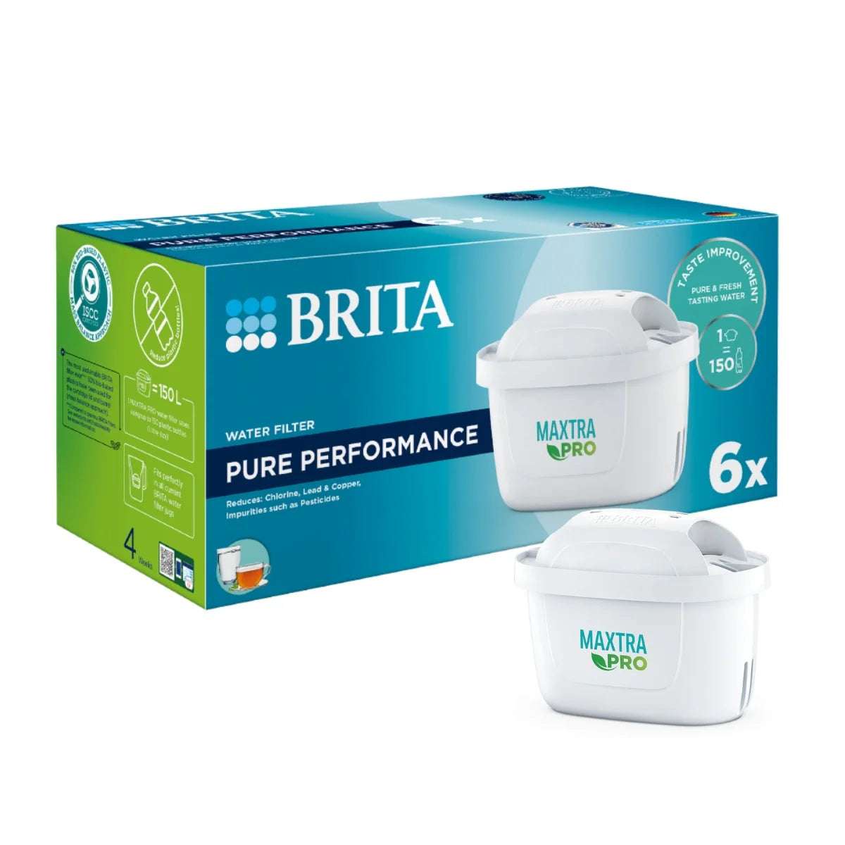 BRITA - Matrax Pro Pure Performance 純淨全效濾芯 Brita濾水壺用 (6個裝) Water Filter Cartridge
