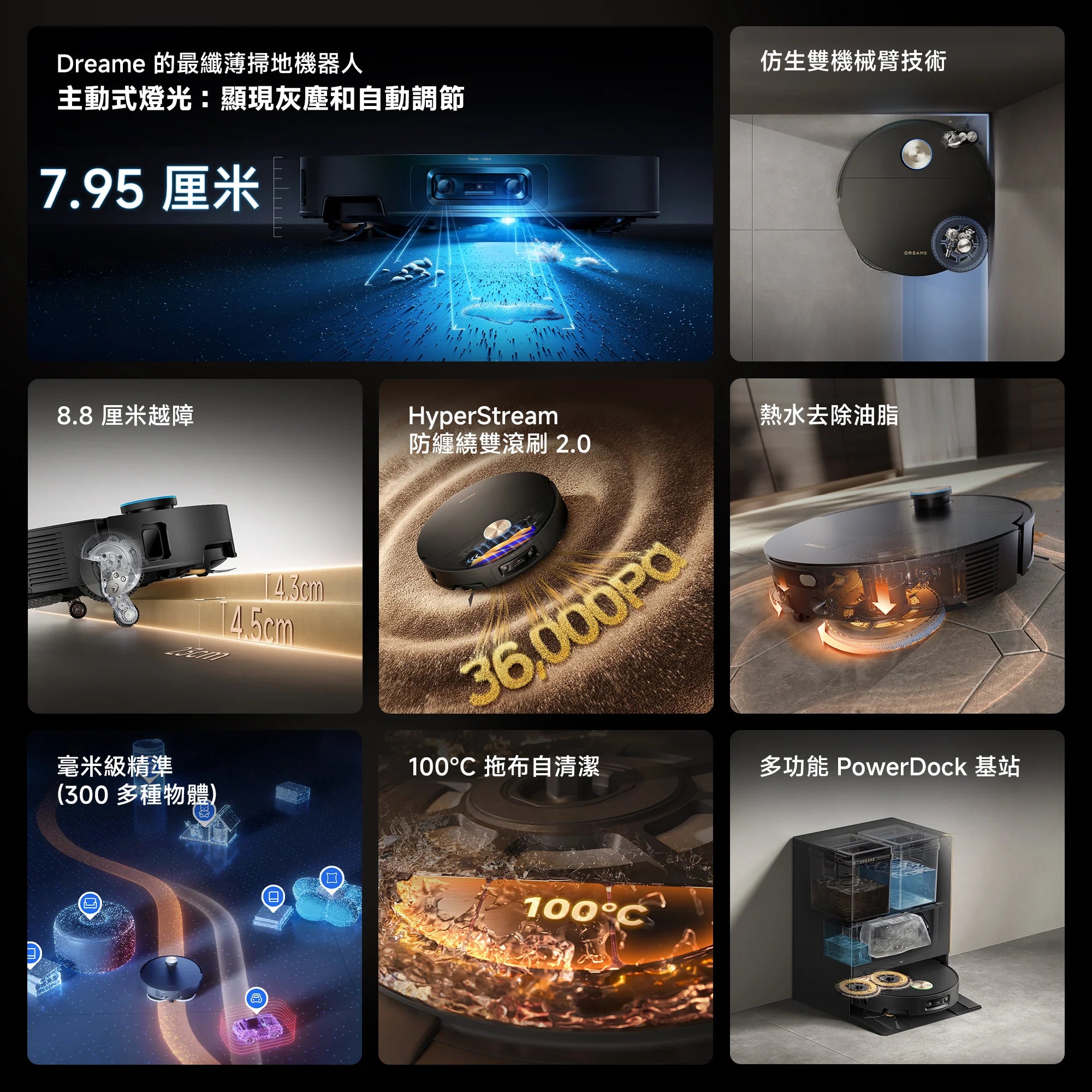 DREAME - 追覓 X60 Ultra AI藍光辨識超薄掃拖旗艦機 掃地機械人 Robot Vacuum【香港行貨｜1年保養】
