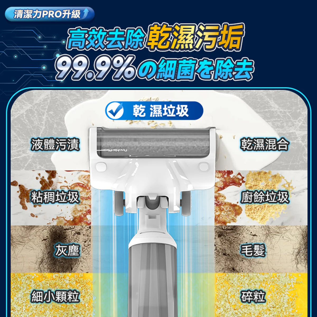 Double Clean - VW2203C 強力全吸電解消毒自烘自淨乾濕拖掃洗地機PRO 2.0【香港行貨｜1年保養】