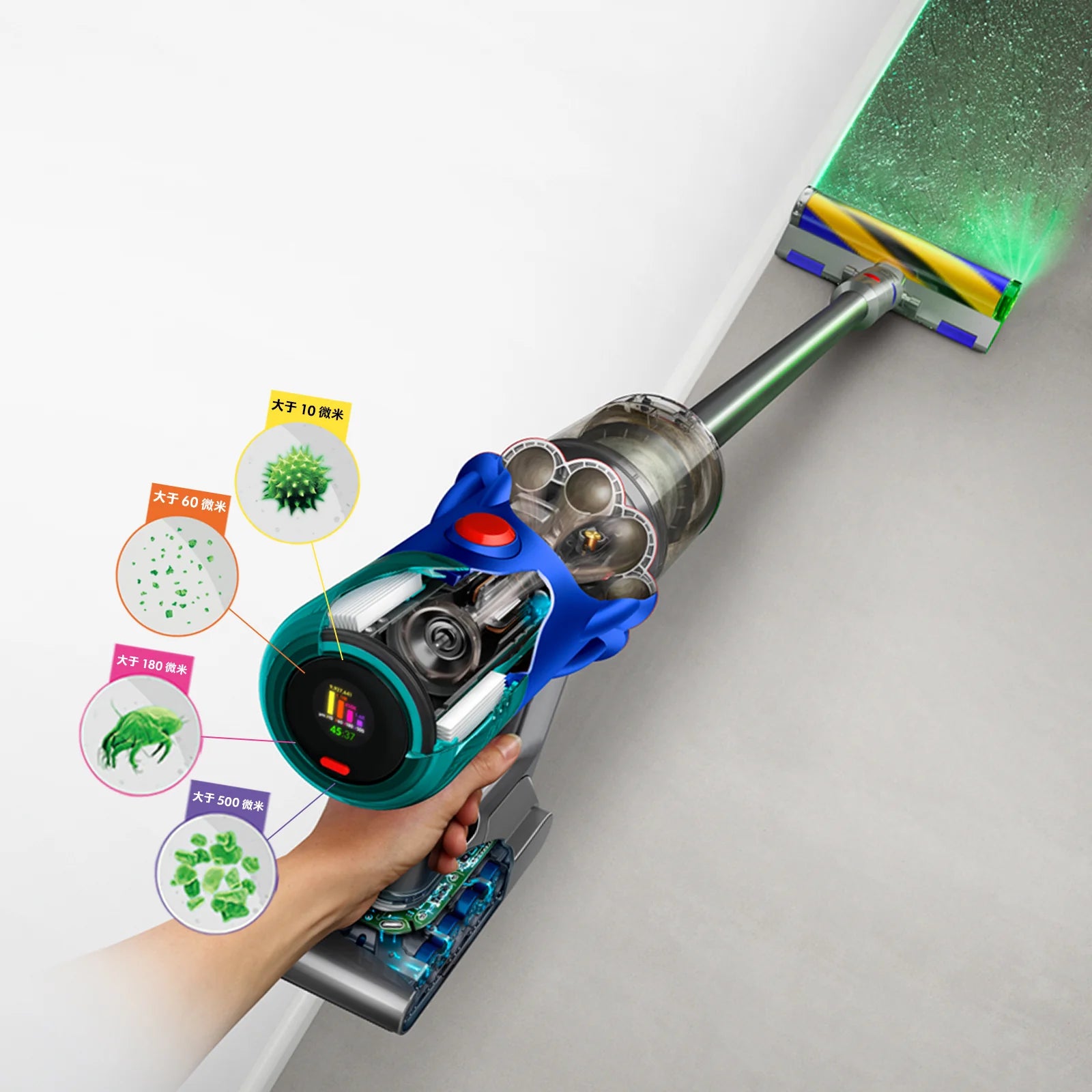 Dyson - 戴森 V12 Detect Slim Fluffy SV46 無線吸塵機 Cordless Vacuum【香港行貨】