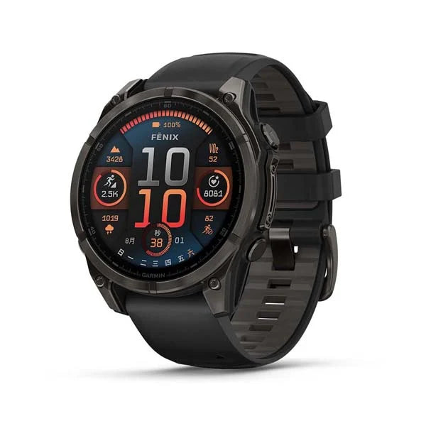 Garmin - fenix 8 47mm AMOLED全方位戶外進階GPS智慧腕錶 石墨灰 DLC鈦錶圈 (獵影黑)【香港行貨｜1年保養】