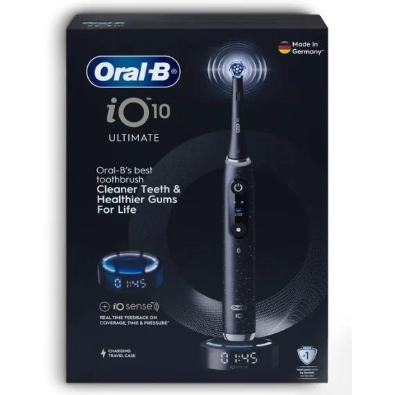 Oral-B - iO10 IO Series 10 "2026最新版" 充電式電動牙刷 德國製造 Electric Toothbrush - 星際黑【香港行貨｜2年保養】