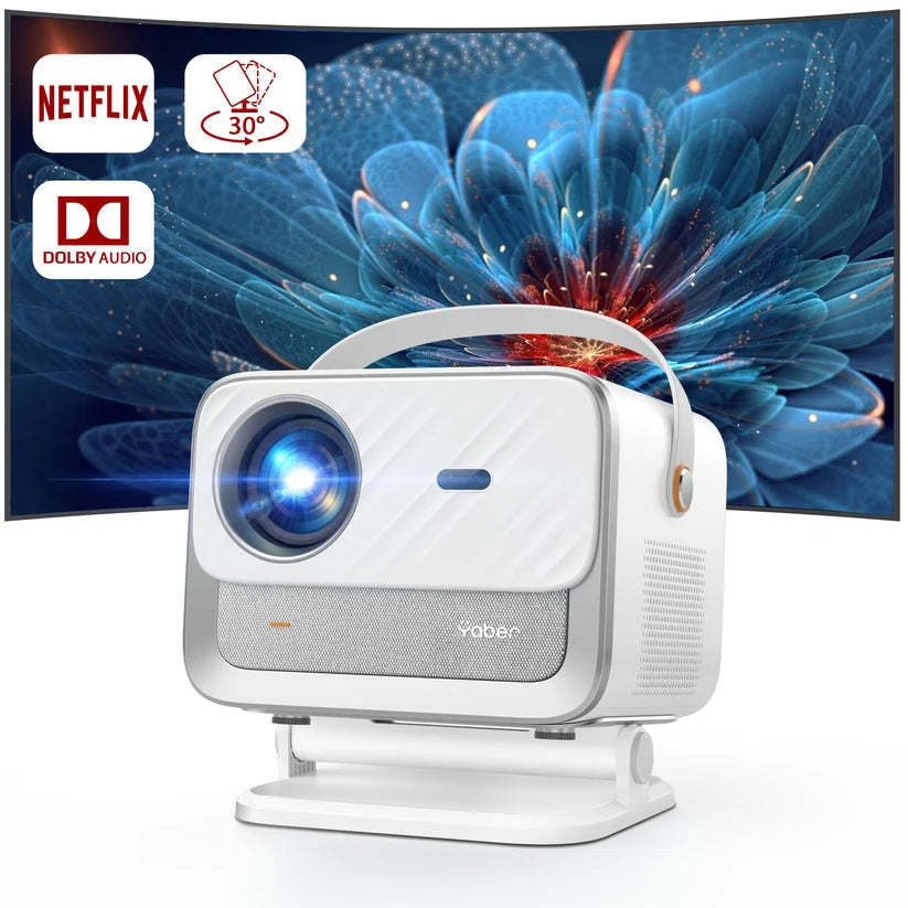 Yaber - V12 便攜多角度雲台投影機 Projector【香港行貨】