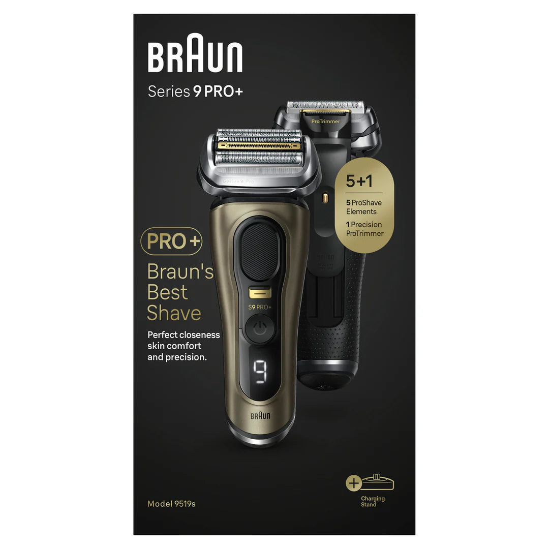 Braun - 百靈 9519s Series 9 Pro+ 男士乾濕兩用電動鬚刨 附旅行盒及充電座 Electric Shaver【香港行貨】