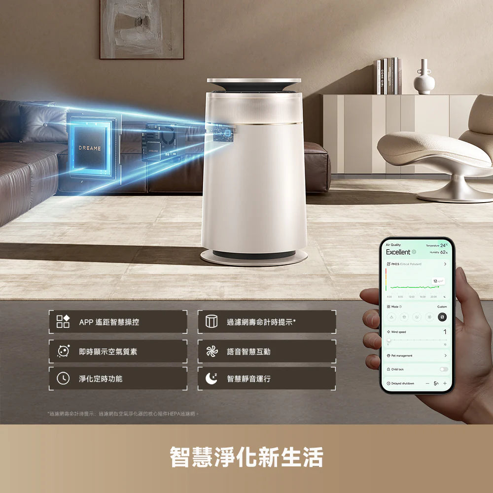 DREAME - 追覓 FP10 主動集毛寵物空氣清新機 貓狗吸毛空清機 Pet Air Purifier【香港行貨｜1年保養】