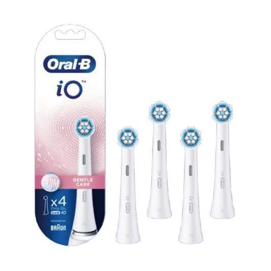 Oral-B - iO Gentle Care 清潔護齦 牙刷替換刷頭 (原裝刷頭, 4支裝) Electric Toothbrush Replacement Brush Heads