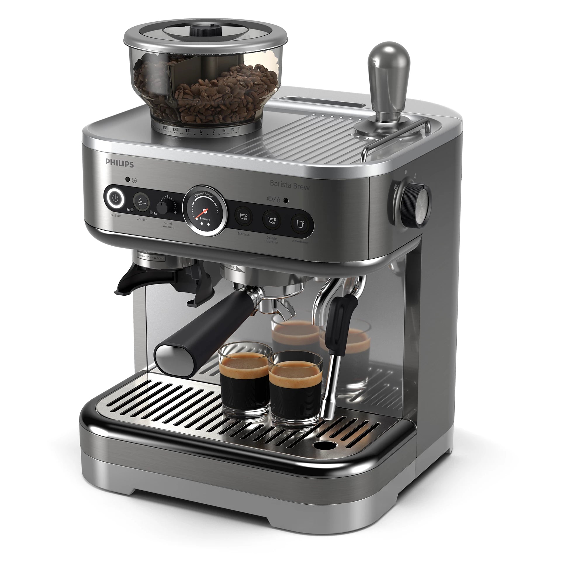 Philips - 飛利浦 PSA3228/01 Barista Brew 半自動特濃咖啡機 Espresso Coffee Machine【香港行貨｜2年保養】