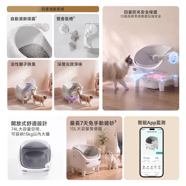 Dreame - 追覓 PS30 Pro 自動清潔貓砂機 Auto Cat Litter Box【香港行貨】