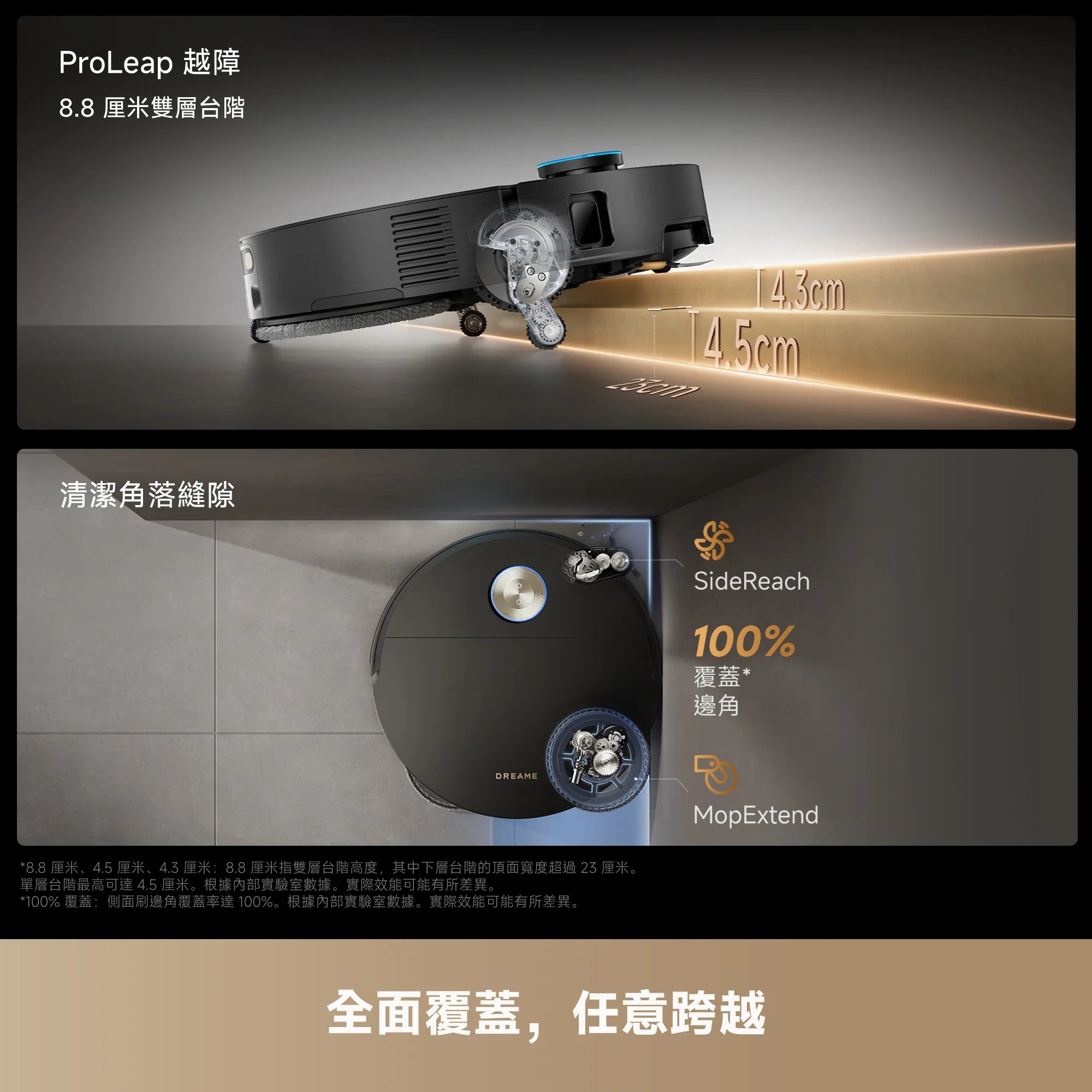 DREAME - 追覓 X60 Master AI藍光7.95cm掃地機 (自動上下水) Robot Vacuum【香港行貨｜1年保養】